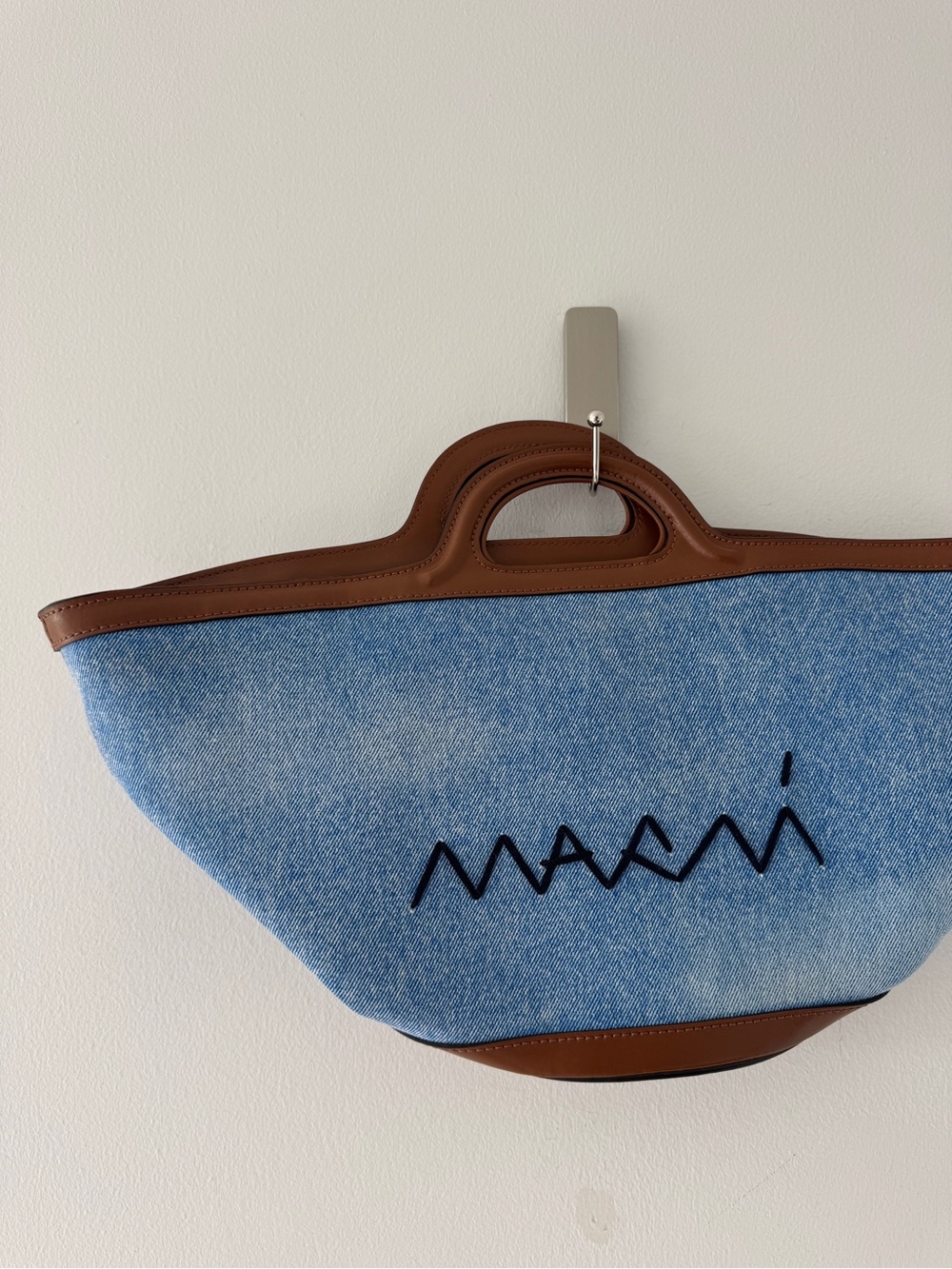 MARNI Blue Tropicalia Small Tote - Picture 6 of 8